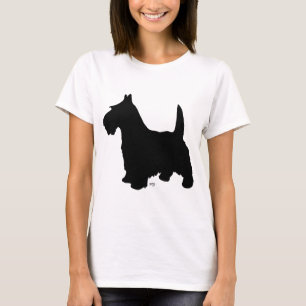 Schotse Terrier Silhouet T-shirt