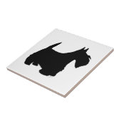 Schotse Terrier Silhouet Tegeltje (Zijkant)