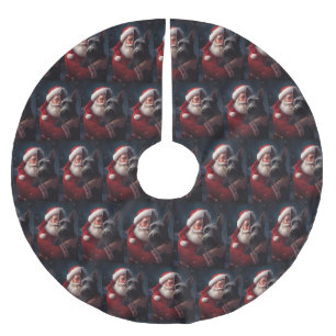 Schotse Terriër Sinterklaas Feestelijke Kerstmis Kerstboom Rok