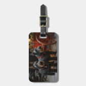 Schotse Terriër Snowy Sleigh Kerst Decor Bagagelabel (Voorkant verticaal)