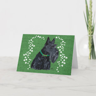 Schotse Terrier St. Patrick's Day Kaart