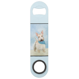 Schotse Terrier Tarwe Kleur Hond Schilderij Origin Speed Flessenopener