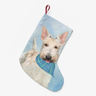 Schotse Terrier Tarwebruine Hond Schilderij Origin Kleine Kerstsok