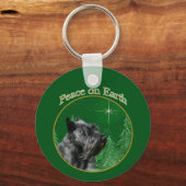 Schotse terriër vrede sleutelhanger (Voorkant)
