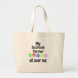 Schotse Terriër wandelingen ontwerp Grote Tote Bag