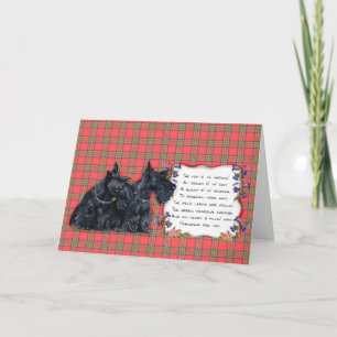 Schotse Terrier Wenskaart Kaart