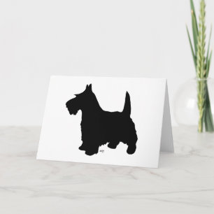 Schotse Terrier Wenskaart Kaart