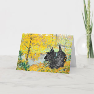 Schotse Terrier Wenskaart Kaart