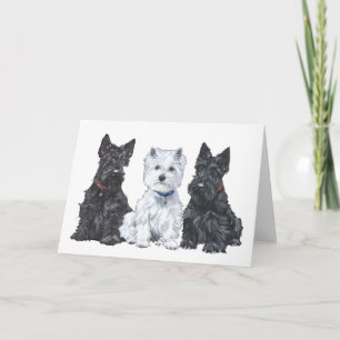 Schotse Terrier Wenskaart Kaart