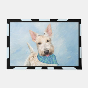 Schotse Terriër Wheaten Hondenschilderij Originele Deurmat