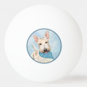 Schotse Terriër Wheaten Hondenschilderij Originele Pingpongballen