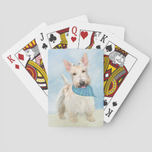 Schotse Terriër Wheaten Hondenschilderij Originele Pokerkaarten