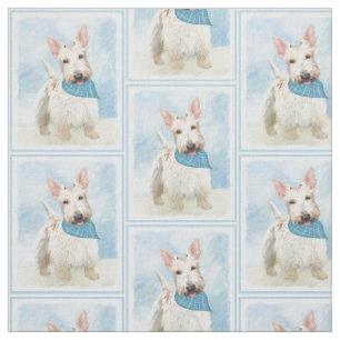 Schotse Terriër Wheaten Hondenschilderij Originele Stof