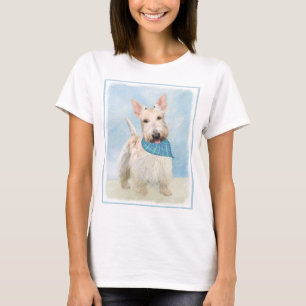 Schotse Terriër Wheaten Hondenschilderij Originele T-shirt
