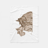 Schotse Terriers Fleece Deken (Voorkant)