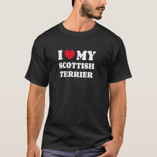 Schotse Terriërs Ik hou van mijn Schotse Terriër-h T-shirt