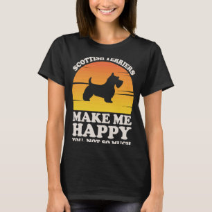 Schotse Terriers maken me gelukkige kleren, Schots T-shirt