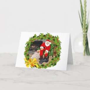 Schotse terriërs met Kerst Feestdagen Kaart