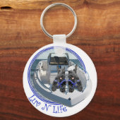 Schotse Terriers op de boot Sleutelhanger (Voorkant)