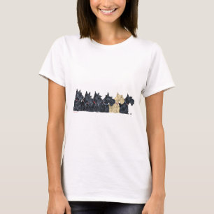 Schotse Terriërs Patriottische Halsbanden T-shirt