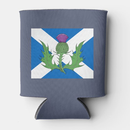 Schotse Thistle en Saltire Blikjeskoeler (Voorkant)