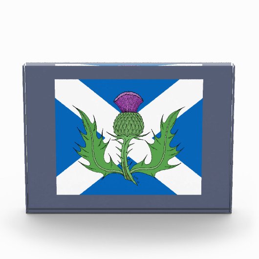 Schotse Thistle en Saltire Fotoblokken (Voorkant)