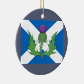 Schotse Thistle en Saltire Keramisch Ornament (Rechts)