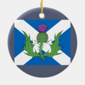 Schotse Thistle en Saltire Keramisch Ornament (Achterkant)