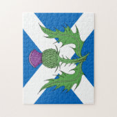 Schotse Thistle en Saltire Legpuzzel (Verticaal)