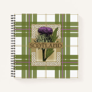 Schotse Thistle Gold Celtic Knoks Notitieboek