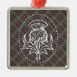 Schotse Thistle Square Ornament