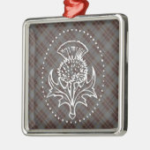 Schotse Thistle Square Ornament (Links)