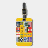 Schotse vlag Bagagelabel (Voorkant verticaal)