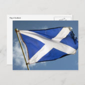 schotse vlag briefkaart (Voorkant / Achterkant)