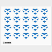 Schotse vlag Heart Sticker (Vel)