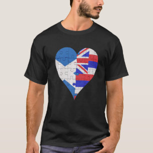 Schotse vlag Heart T-shirt