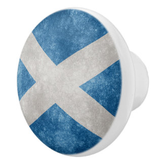 Schotse vlag keramische knop