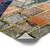 Schotse vlag op een muur poster (Hoek)