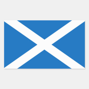 Schotse vlag rechthoekige sticker