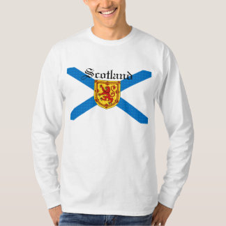 Schotse vlag Schotland Rampant Lion Gepersonalisee T-shirt