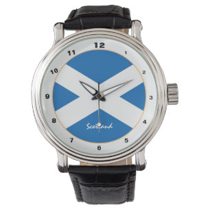 Schotse vlag & Schotse trendy mode/ontwerp Horloge
