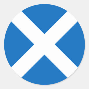 Schotse vlag - Schotse vlag Souvenir Ronde Sticker