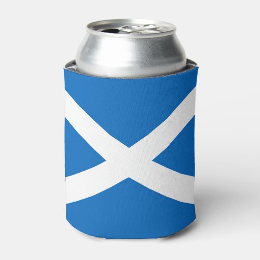 Schotse vlag Scottish Saltire Blikjeskoeler (Blikje Voorkant)