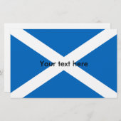 Schotse vlag Scottish Saltire Briefpapier (Voorkant / Achterkant)