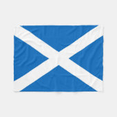 Schotse vlag Scottish Saltire Fleece Deken (Voorkant (Horizontaal))