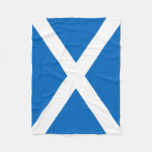 Schotse vlag Scottish Saltire Fleece Deken (Voorkant)