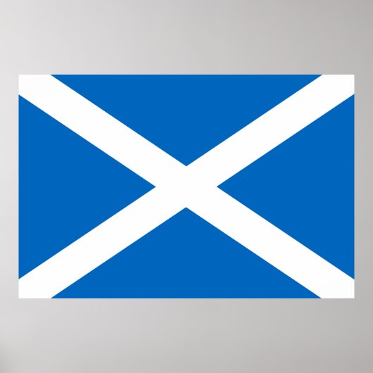 Schotse vlag Scottish Saltire Poster (Voorkant)