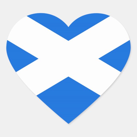 Schotse vlag staant hart sticker (Voorkant)