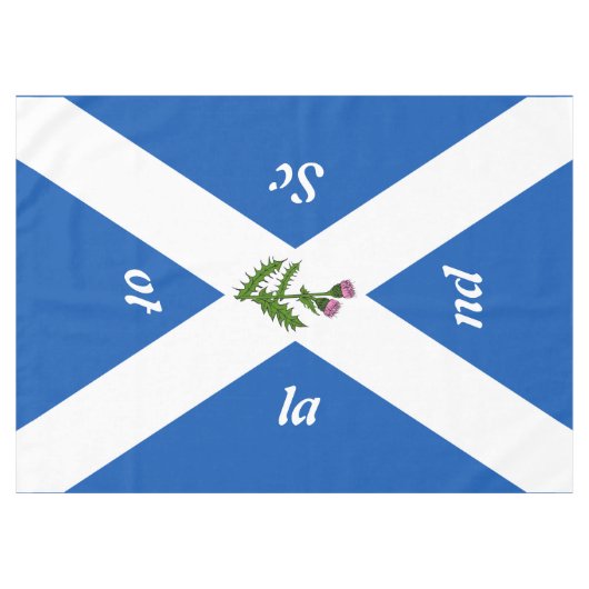 Schotse vlag tafelkleed (Voorkant (Horizontaal))