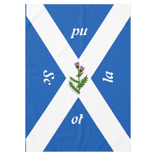 Schotse vlag tafelkleed (Voorkant)